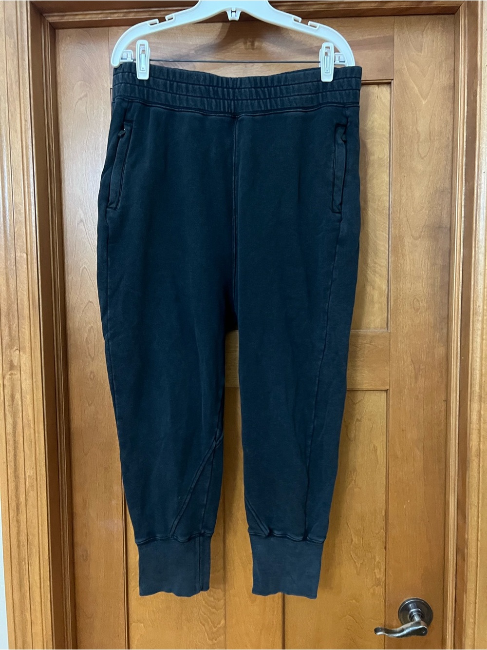 Free People June Bug Cargo Sweatpants Blue Gray Size Large